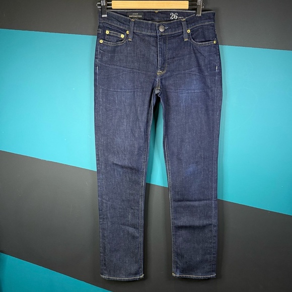 NWOT J. Crew Women's Straight Leg Jeans - Dark Blue Matchstick size 26 - Picture 1 of 11